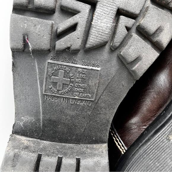 Vintage Dr. Martens Dark Brown Leather Ankle Boots size 7 - Picture 10 of 16